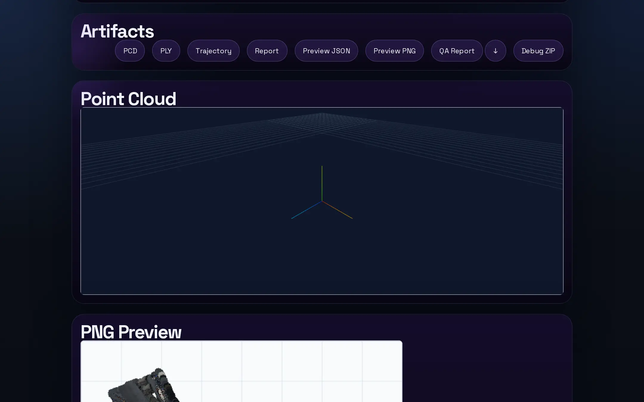 GLIM LiDAR SLAM run in progress in the LidarFlow browser dashboard